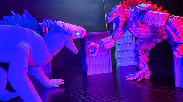 Shimo VS MechaGodzilla the Ultimate battle │ Stop Motion showdown