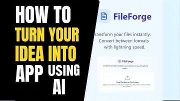 Turn Your Idea Into Apps In MInutes Using AI - build app with ai