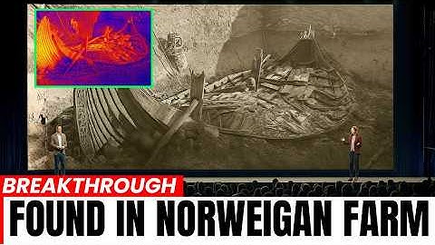 Archeologen scannen met AI onder een Noorse boerderij en zien een enorme gedaante onder de grond,...