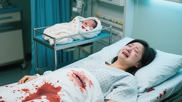 He tried to save his lover, take the umbilical blood, she left, he cried red-eyed begging her back!