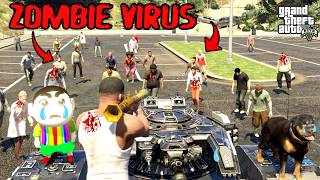 FRANKLIN SHINCHAN and CHOP Survived Zombie Virus In GTA 5 | ZOMBIE apocalypse gameplay #7