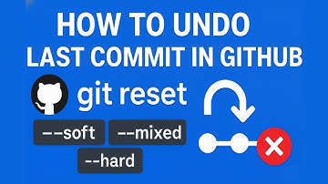 How to Undo Last Commit in GitHub | git reset soft vs mixed vs hard reset Step by step tutorial