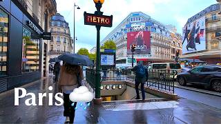 Paris, France - Paris in the rain, evening walk - 24 Septembre 2025 - Paris 4K