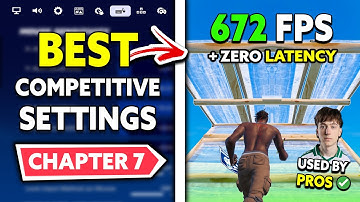 De BESTE competitieve instellingen in Fortnite Hoofdstuk 7! (FPS-boost en geen vertraging)