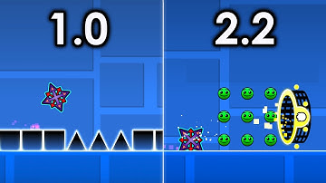 I Played The First Level of Each Update in Geometry Dash