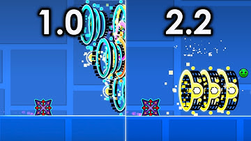 I Played The First Level of Each Update in Geometry Dash