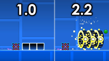 I Played The First Level of Each Update in Geometry Dash