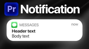 How To Make iPhone Notification Animation in Premiere Pro