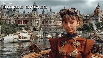 Retrofutura – The Brass City: A Steampunk Dreamscape | AI 4K