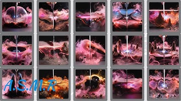 Satisfying Nebula Slicing Compilation - Glowing Cosmic ASMR