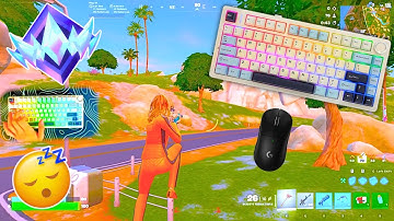 Aula F75 ASMR 😴 Fortnite Battle Royale🏆Satisfying Keyboard Fortnite 360 FPS 4K