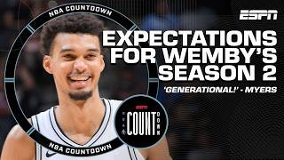 'Victor Wembanyama is GENERATIONAL!' 🙌 - Bob Myers' expectations for Wemby's Year 2 | NBA Countdown