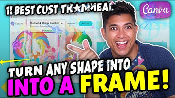 Frame Hack Reveal - how to make custom frame in canva using framespark tutorial