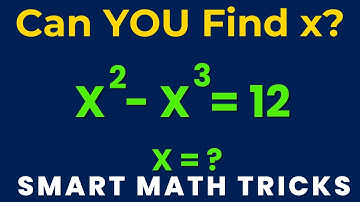 Australia | Can You Solve This? | Solve X² – X³ = 12 | Find x | Exponential Algebra
