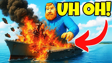 CaseOH DESTROYS Aircraft Carrier SINKING DESTRUCTION! | Teardown Gameplay