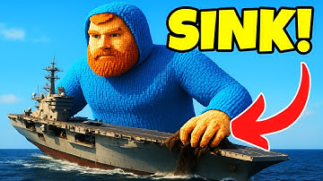 CaseOH DESTROYS Aircraft Carrier SINKING DESTRUCTION! | Teardown Gameplay