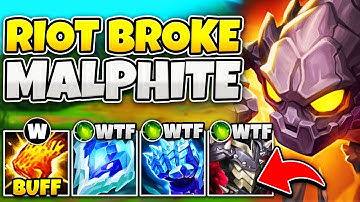 RIOT BUFFED JUNGLE MALPHITE AND IT