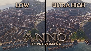 Anno 117: Pax Romana - PC 4K Low vs. High vs. Ultra High - Graphics Comparison