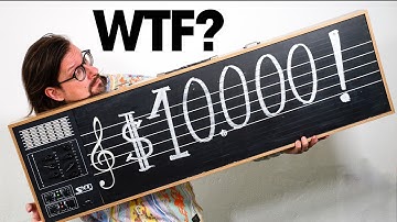 More on the 10000$ Chalkboard Synth from the Florian Scheider (Kraftwerk) Auction