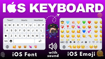 iOS-toetsenbord op Android met geluid en emoji 2025 | iPhone-toetsenbord op Android! 🔥