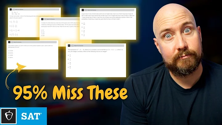 5 SAT Math Questions Students CAN'T SOLVE