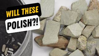 Watch These Epidote-Rich Rocks Tumble from Bland to Brilliant!