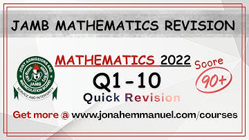 Mathematics JAMB 2022 Tutorial Past Questions and Answers | Maths JAMB Past Quesion Revision #jamb