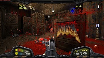 Brutal Doom v22 Test5 RC2 | Doom 2 Remake from Hell - Map04: The Focus | 4K/60