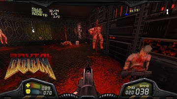 Brutal Doom v22 Test5 RC2 | Doom 2 Remake from Hell - Map04: The Focus | 4K/60