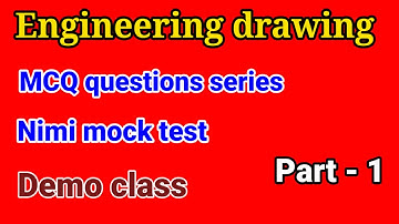 Engineering drawing MCQ questions series (Part-1)