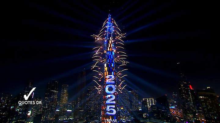 Dubai New Year's 2025: Dubai puts on stunning fire works show at the Burj Khalifa