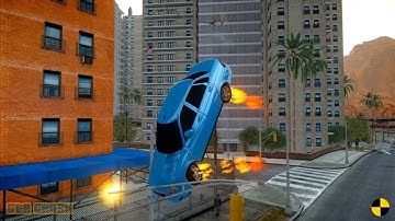 GTA 4 CRASH TESTING REAL CAR 727