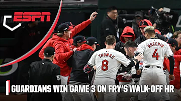 GAME 3 WALKOFF 🔥 David Fry’s HR wins it for Cleveland | ESPN MLB