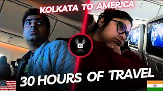 কলকাতা থেকে আমেরিকা - 30 ঘন্টার প্লেন যাত্রা - Kolkata to USA via Abu Dhabi