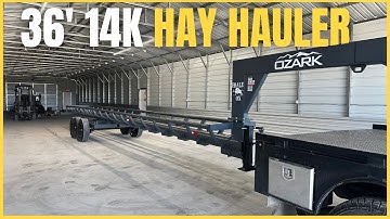 Heavy-Duty Hay Trailer Review | Maximum Bale Capacity & Safety Features | Ozark Trailer Sales