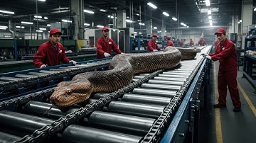 How  Snake Skin Becomes Luxury Jackets | Inside the Snake-Leather Factory