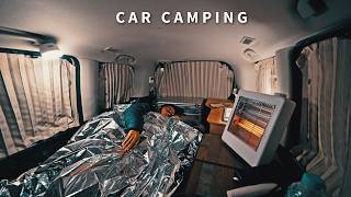 Winter. Car camping in the freezing cold. A major earthquake. An evacuation drill.