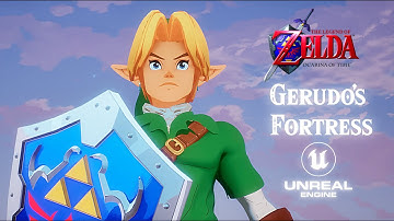 ⭐[4K] Zelda Ocarina of Time Anime in UE5 - Gerudo Fortress (Unreal Engine 5)
