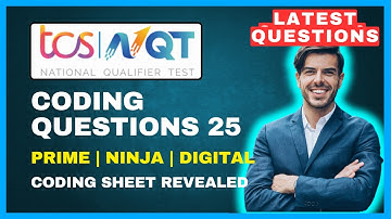 Secret Sheet ? 😲 TCS NQT Coding Questions 2025 | Tcs Nqt Most Asked  | Naveen