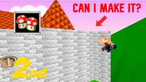 Getting on Top of Peach’s Castle in Mario Kart 64