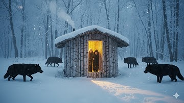 Trapped in a Deadly Snowstorm 7 Days –45°C Blizzard wolves, I