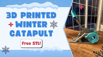 No Support 3D Printed Catapult - Complete Design Explained