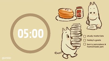 Study With Me | Moomin Pomodoro 25/5 x 4 | Gentle Lofi, No Midroll Ads 🍂