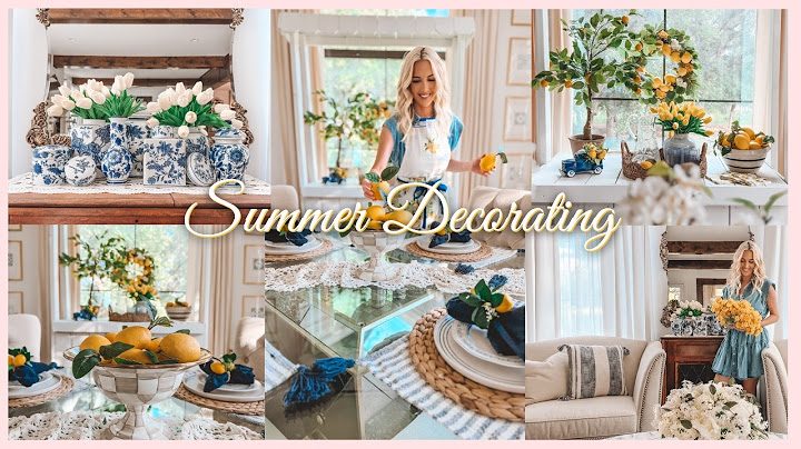 Summer Decorating with Lemons 🍋 | Blue & White Home Decor Ideas You’ll Love
