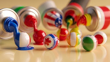 Flags in a Tube! Countries Transform into Liquid Balls (Amazing AI Video)