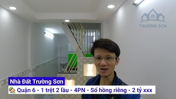 🏡 Quận 6 – Nhà 1 Trệt 2 Lầu Mới Đẹp – 4PN – Giá Nhỉnh 2 Tỷ – Sổ Hồng Riêng – Hẻm 231 Bình Tiên P8Q6