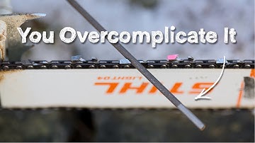 How To Sharpen Your Chainsaw Properly  - You Overcomplicate it