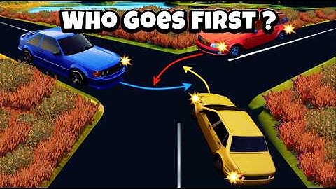 Which CAR Should PASS The Intersection FIRST? 90% of Drivers Can