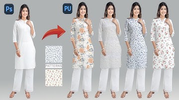 How to add pattern to clothing in Photoshop 2025 | How to change dress color #photoshoptutorials