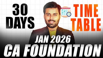 Kuch Nahi Padha ?? || Last 30 Days Master Strategy for CA Foundation Jan 2026